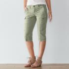 Women's Sonoma Goods For Life&trade; Comfort Waist Skimmer Shorts, Size: 14, Lt Green