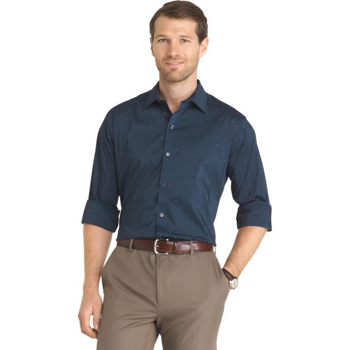 Big & Tall Van Heusen Flex Stretch Slim-fit Button-down Shirt, Men's, Size: 2xb, Turquoise/blue (turq/aqua)