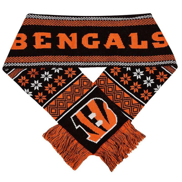 Forever Collectibles Cincinnati Bengals Lodge Scarf, Adult Unisex, Multicolor