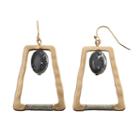 Gs By Gemma Simone Jazz Age Glam Ellington Hammered Drop Earrings, Women's, Black