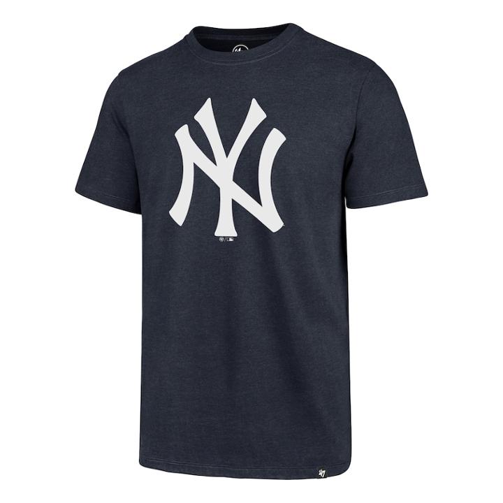 Men's '47 Brand New York Yankees Imprint Tee, Size: Xxl, Blue (navy)