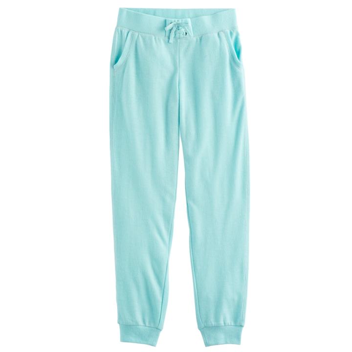 Girls 7-16 So&reg; Cozy Lace-up Jogger Pants, Size: 14, Turquoise/blue (turq/aqua)