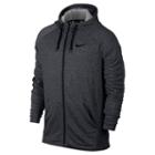 Men's Nike Dri-fit Full-zip Fleece Hoodie, Size: Medium, Grey Other