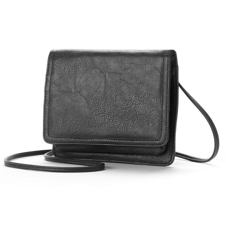 Apt. 9&reg; London Compact Crossbody Bag, Women's, Black