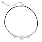Lc Lauren Conrad Beaded Filigree Disc Cord Choker Necklace, Women's, Blue