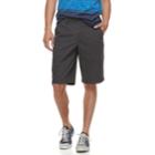 Men's Urban Pipeline&reg; Ultimate Twill Flat-front Shorts, Size: 34, Grey
