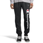 Men's Champion Script Logo Fleece Jogger Pants, Size: Medium, Black