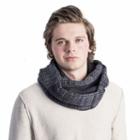 Men's Muk Luks Reversible Marled Infinity Scarf, Black