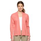 Women's Columbia Meadow Wing Burnout Cardigan, Size: Xs, Pink Other