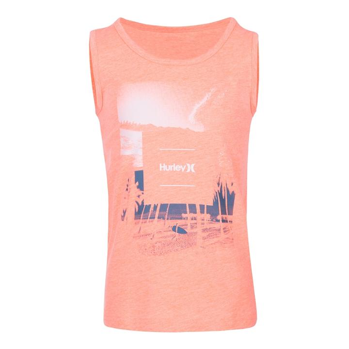 Boys 4-7 Hurley Graphic Muscle Tee, Size: 6, Brt Orange