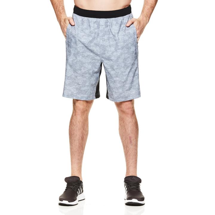 Men's Gaiam Compass Dot Camouflage Woven Shorts, Size: Xl, Grey