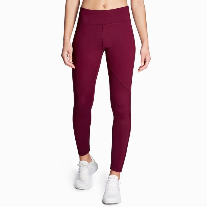 Women's Danskin Mesh Panel Pintuck Leggings, Size: Xl, Drk Purple