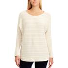 Women's Chaps Cable-knit Dolman Sweater, Size: Large, Natural