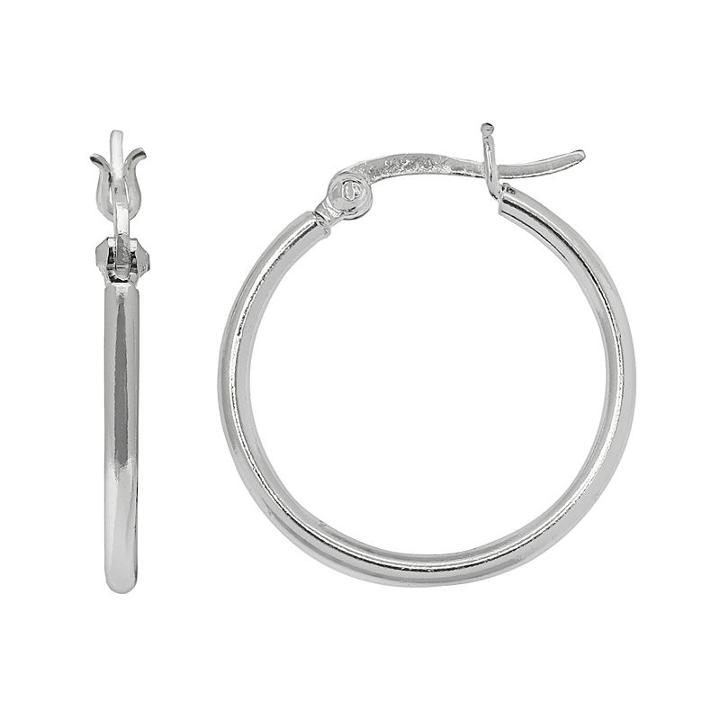 Primrose Sterling Silver Hoop Earrings, Women's