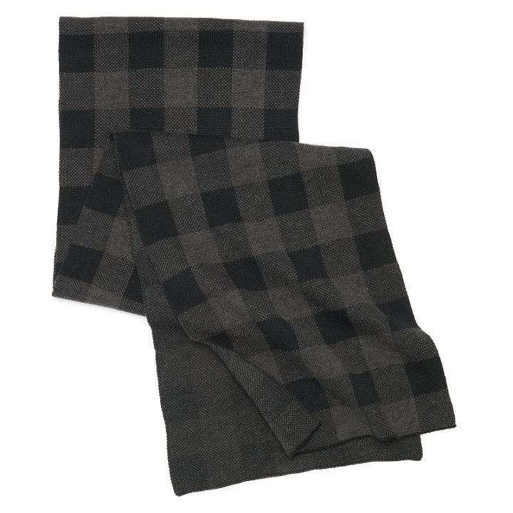 Men's Apt. 9&reg; Buffalo Check Scarf, Black