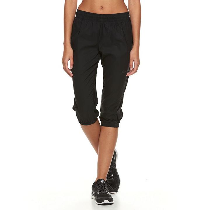Women's Nike Flex Woven Training Jogger Capris, Size: Small, Grey (charcoal)