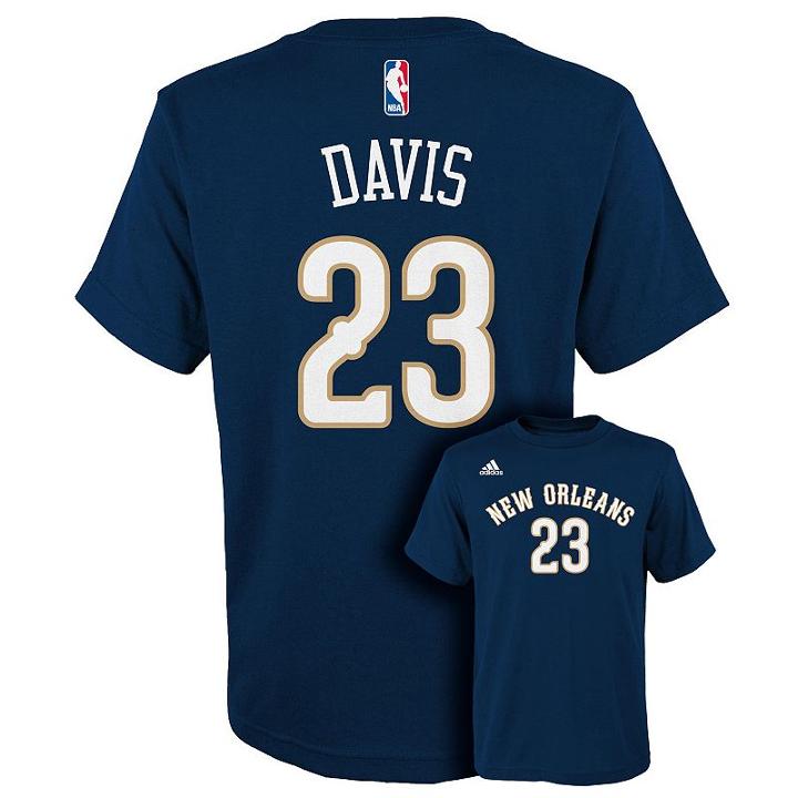 Boys 8-20 Adidas New Orleans Pelicans Anthony Davis Player Tee, Boy's, Size: S(8), Ovrfl Oth