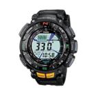 Casio Men's Pathfinder Tough Solar Triple Sensor Digital Chronograph Watch - Pag240-1, Black