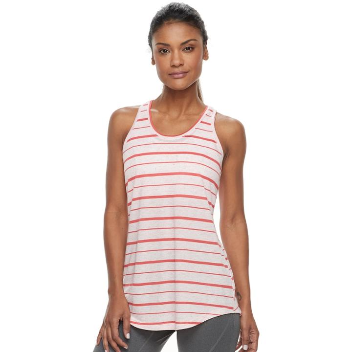 Women's Tek Gear&reg; Jersey Racerback Tank, Size: Xl, Med Orange
