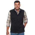 Big & Tall Croft & Barrow&reg; Outdoor Quilted Vest, Men's, Size: 3xl Tall, Black
