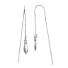 Simply Vera Vera Wang Marquise Nickel Free Threader Earrings, Women's, Silver