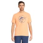 Men's Izod Nautical Graphic Tee, Size: Medium, Drk Orange