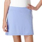 Women's Grand Slam Textured Knit Golf Skort, Size: Large, Lt Purple