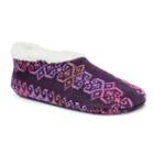 Muk Luks Women's Ballerina Bootie Slippers, Size: S-m, Purple