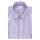 Men's Arrow Athletic-fit Solid Wrinkle-free Spread-collar Dress Shirt, Size: M-34/35, Med Purple