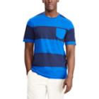Men's Chaps Classic-fit Rugby-striped Tee, Size: Xxl, Blue