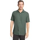 Men's Van Heusen Classic-fit Grid Button-down Shirt, Size: Medium, Green Oth