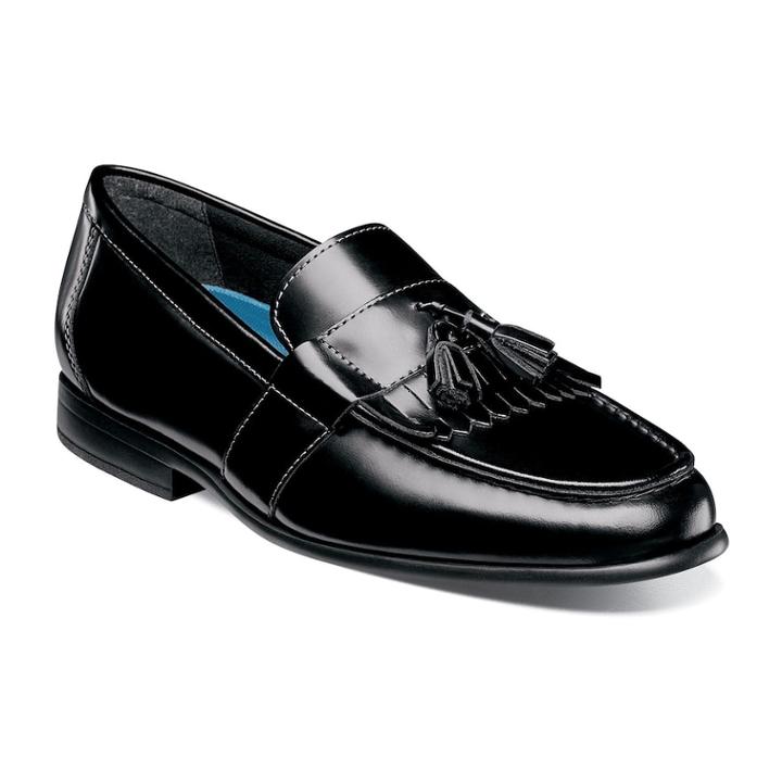 Nunn Bush Denzel Men's Moc Toe Dress Shoes, Size: Medium (7), Black