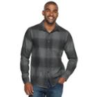 Men's Marc Anthony Slim-fit Soft Touch Flannel Button-down Shirt, Size: Xxl, Med Grey