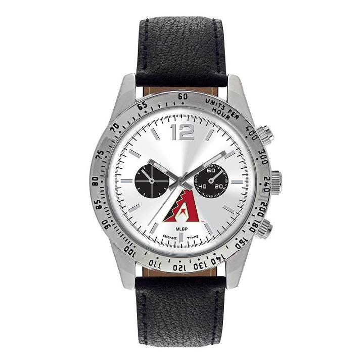 Men's Game Time Arizona Diamondbacks Letterman Watch, Black