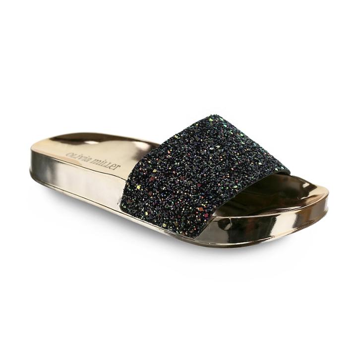 Olivia Miller Delray Women's Slide Sandals, Size: 8, Black