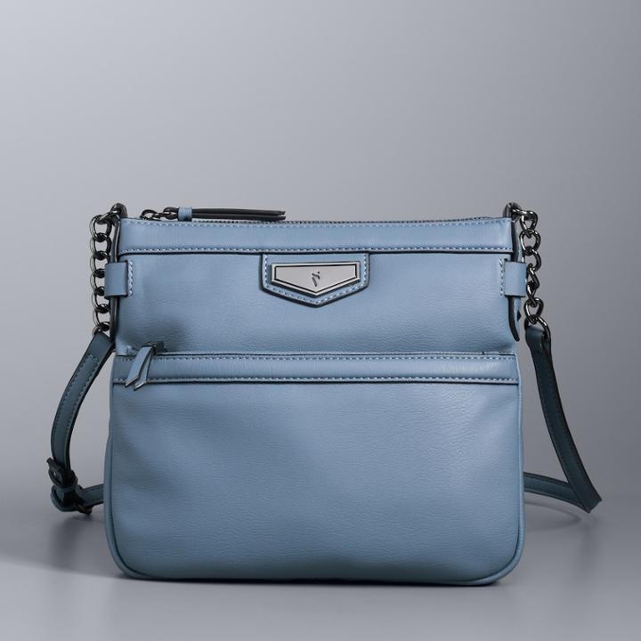 Simply Vera Vera Wang Erie Crossbody Bag, Women's, Blue (navy)