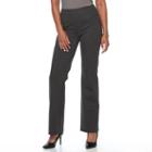Women's Apt. 9&reg; Tummy Control Ponte Pull-on Pants, Size: Xxl, Grey