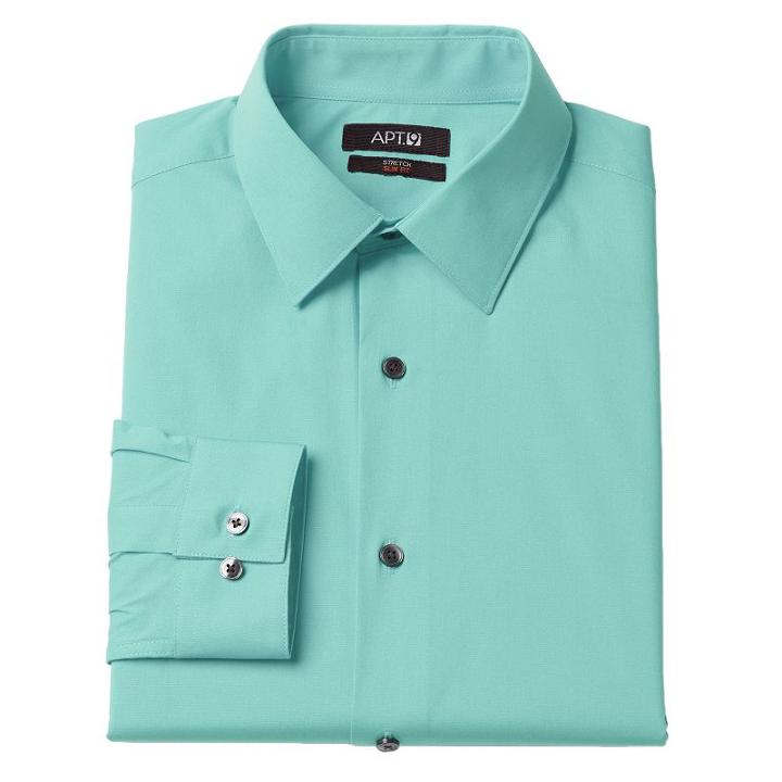 Big & Tall Croft & Barrow&reg; True Comfort Regular-fit Dress Shirt, Men's, Size: 17-32/33, Turquoise/blue (turq/aqua)