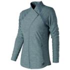 Women's New Balance Anticipate Thumb Hole Running Jacket, Size: Medium, Grey