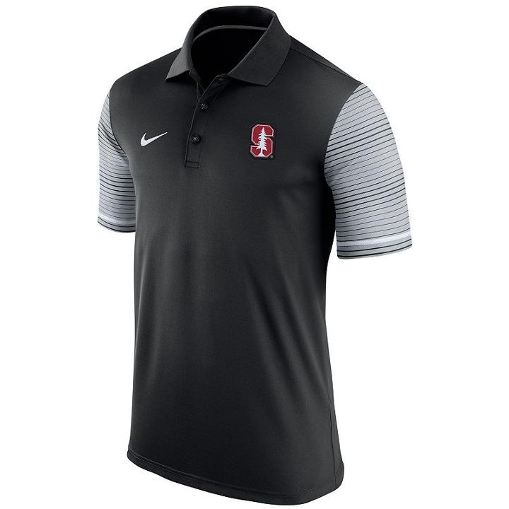 Men's Nike Stanford Cardinal Early Season Polo, Size: Small, Black