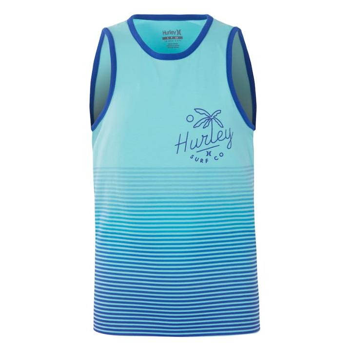 Boys 4-7 Hurley Striped Tank Top, Size: 4, White