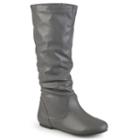 Journee Collection Jayne Women's Knee-high Boots, Girl's, Size: 10 M Xwc, Grey