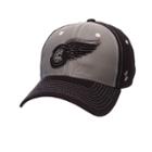 Adult Zephyr Detroit Red Wings Night Game Stretch-fit Cap, Size: Small, Grey