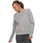 Women's Under Armour Favorite Fleece Crew Graphic Top, Size: Medium, Med Grey