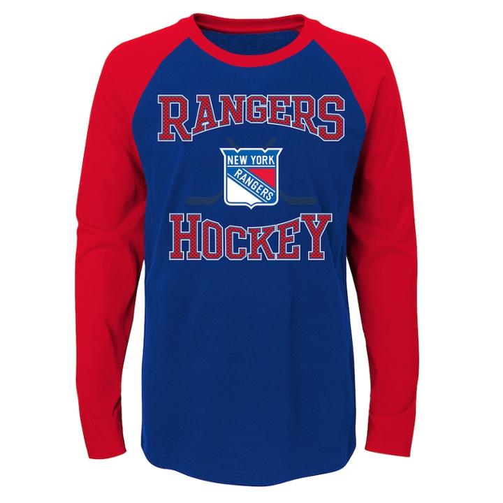 Boys 8-20 New York Rangers Morning Skate Tee, Size: L 14-16, Blue Other