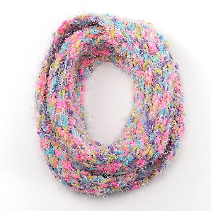 Girls So&reg; Space-dyed Infinity Scarf, Girl's, Natural