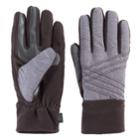 Women's Isotoner Stretch Ottoman Fleece Smartouch Smartdri Tech Gloves, Size: L-xl, Black