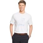 Men's Izod Nautical Tee, Size: Large, White Oth