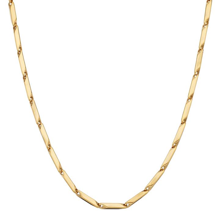 Lynx Men's Gold Tone Stainless Steel Bar Link Chain Necklace - 24 In, Size: 24
