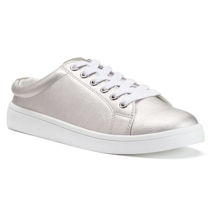 So&reg; Harbor Women's Slide Sneakers, Girl's, Size: Medium (8), Light Grey
